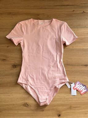 Fabletics YITTY Collection Snug cotton Bodysuit- Light pink Medium